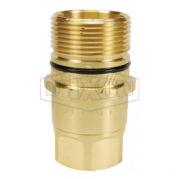 DQC W Wingstyle Interchange Female Plug, 1/8-27 Nominal, Female NPTF, Brass